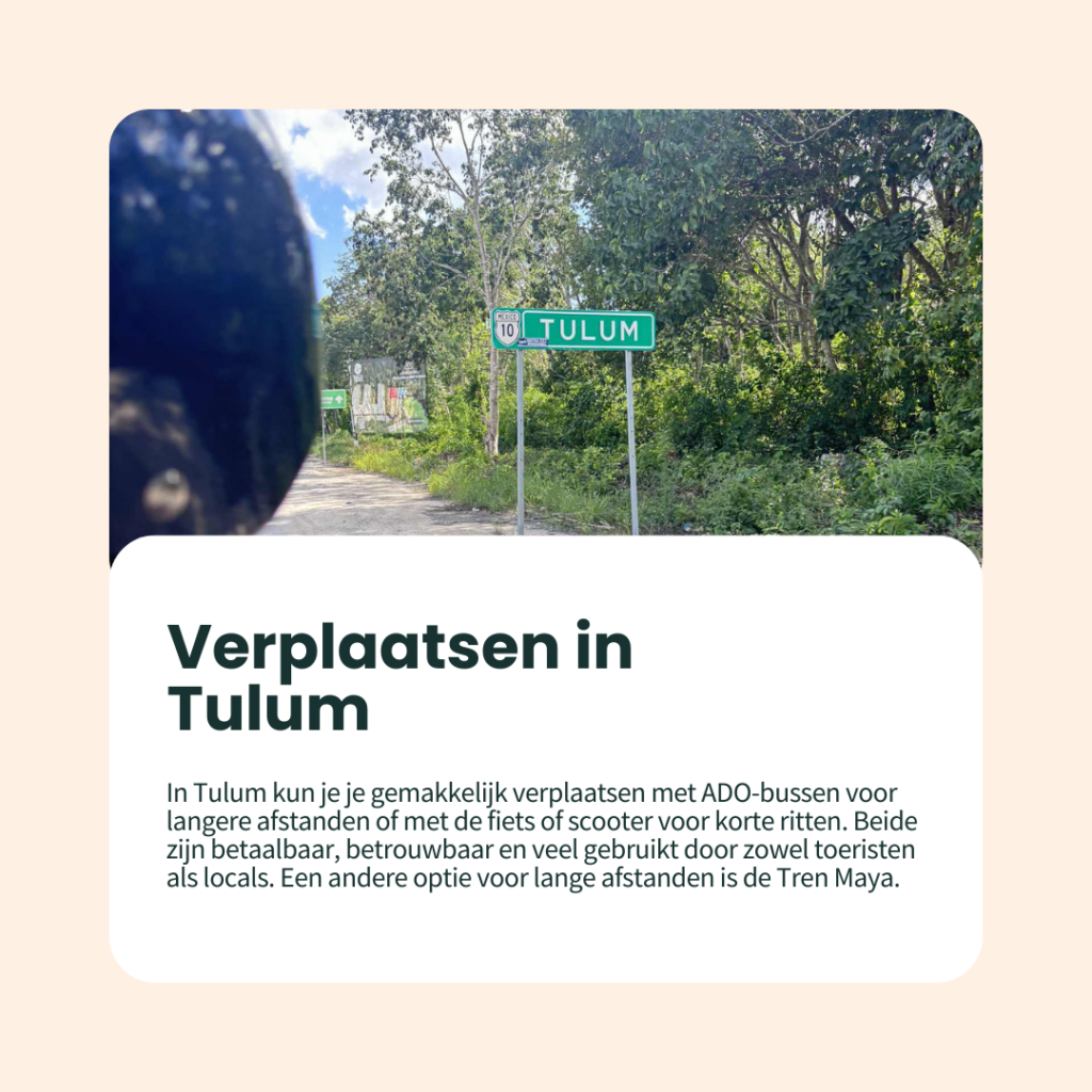 verplaatsen in tulum