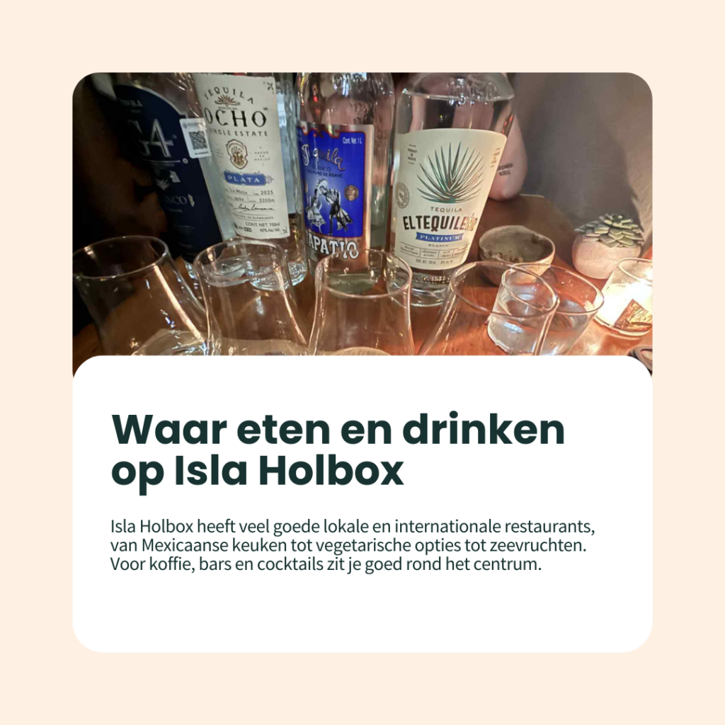 waar eten en drinken op isla holbox
